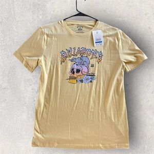 NWOT Billabong Yellow Graphic T-Shirt - Boy’s XL